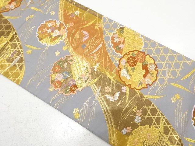Bag belt with interwoven snow-wreath and willow pattern